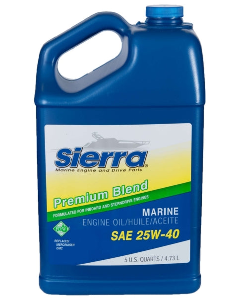 SIERRA ENGINE OIL SAE 25W40 4.73L MNRAL 18-9400-4