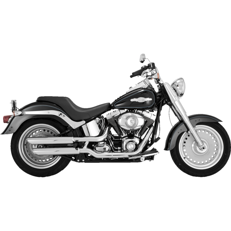 VANCE & HINES MUFFLERS 3" TWIN SLASH CHROME FATBOY DEUCE 16844