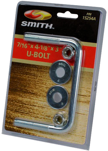 CESMITH PKG U-BOLT 4-1/8" X 3" W/WASHER & NUT 15254A
