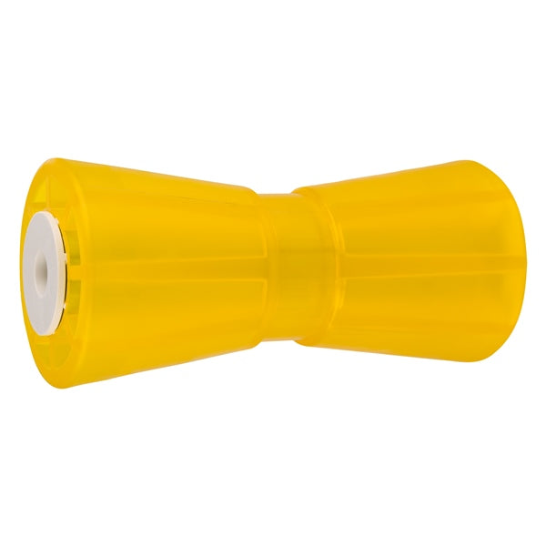 CALIBER 8" KEEL ROLLER, 5/8" SHAFT, PVC, YELLOW 25208