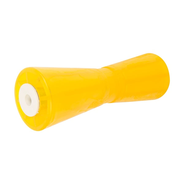 CALIBER 12" KEEL ROLLER, 5/8" SHAFT,PVC, YELLOW 25212