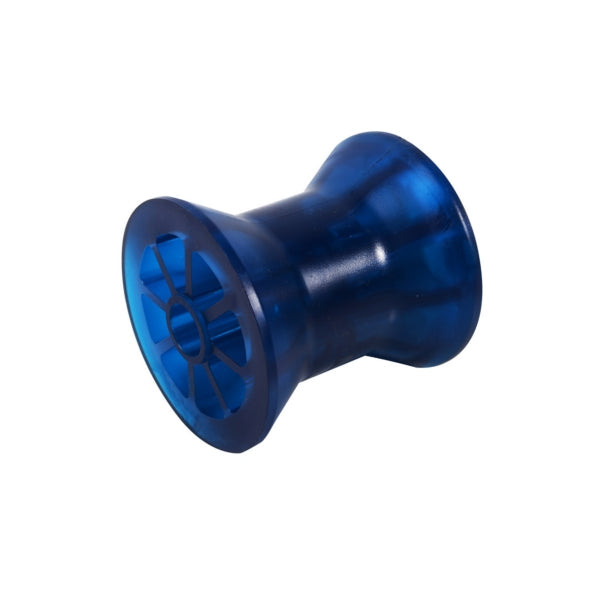 CALIBER 3" BOW ROLLER, 1/2" SHAFT,PVC, BLUE - 48 23230-BLUE