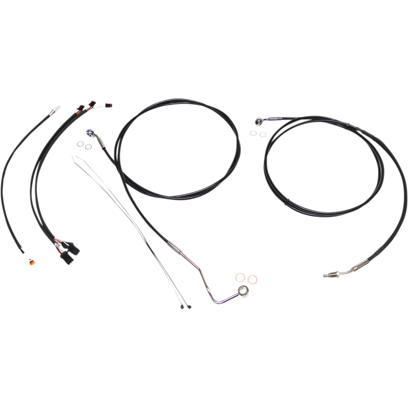 MAGNUM CONTROL CABLE KIT - XR - BLACK/CHROME 489851