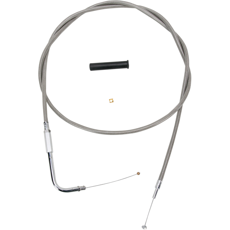 DRAG SPECIALTIES S/STEEL THROTTLE CABLE 5332154B