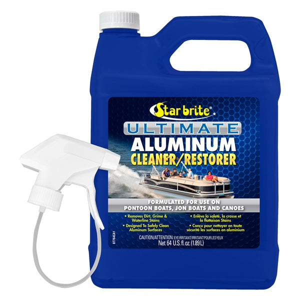 STARBRITE ULTIMATE ALUMINUM CLEANER W/SPRAY 64OZ 087764C
