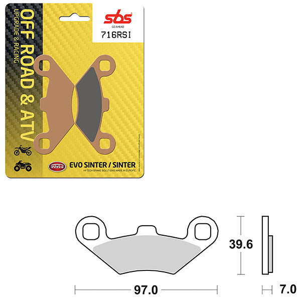 SBS EVO SINTER BRAKE PAD  6280716100