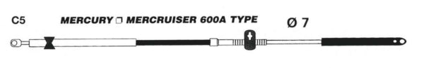 UFLEX MERCURY STYLE CONTROL CABLE 10FT C5X10