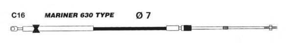 UFLEX MARINER STYLE CONTROL CABLE 15 C16X15