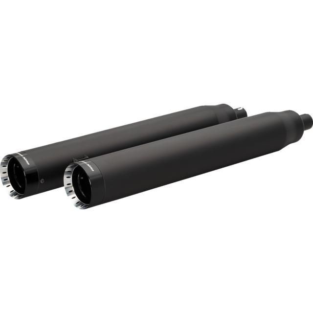 KHROME WERKS 4-1/2" WAR HAMMER MUFFLERS BLACK 202235