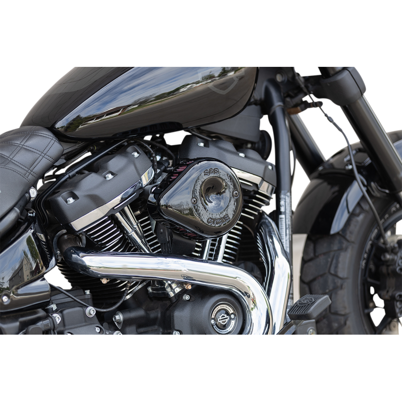 S&S CYCLE AIR CLNR BLK MTD M8 170-0436C