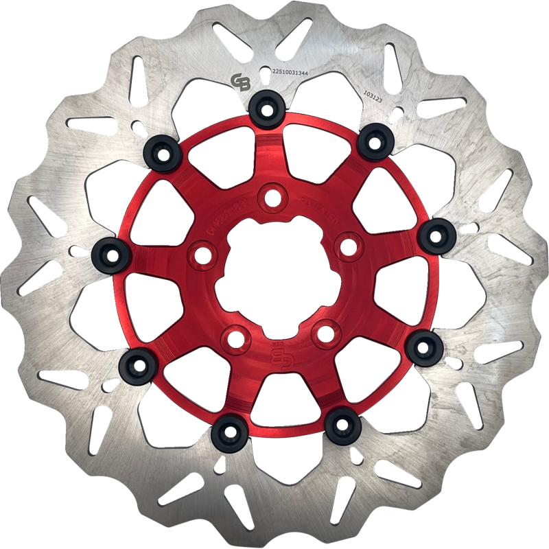 GBRAKES ROTOR FR WAVE FL RED DF680CW-R