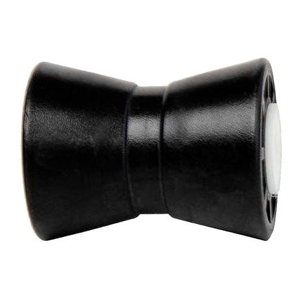 TIEDOWN ROLLER,5 IN. KEEL, CENTER GUIDED,BLACK 86407