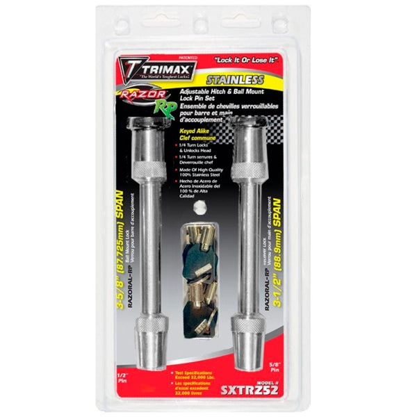 TRIMAX HITCH LOCK W/KEY RAZOR SET TRIMAX SXTRZ52