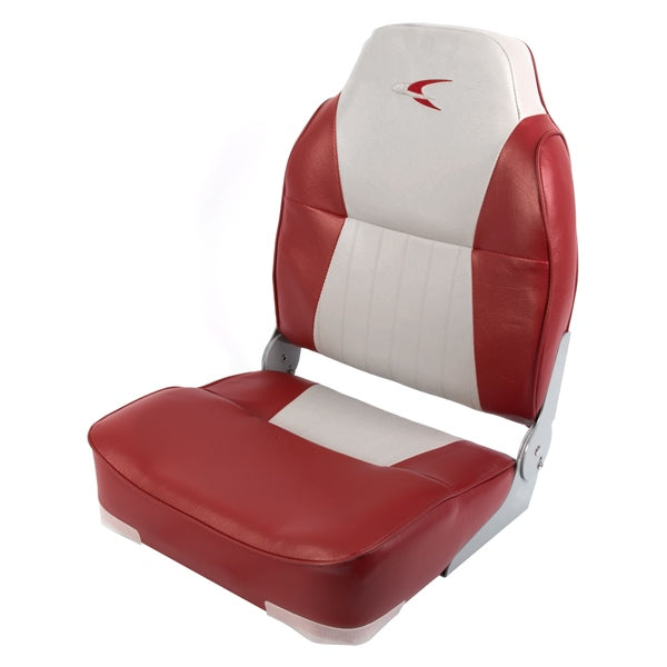 WISE DELUXE HIGH-BACK SEAT- GRAY/RED 8WD640PLS-661