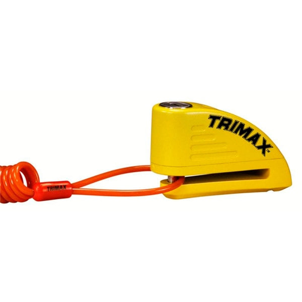 TRIMAX DISC LOCK ALARM W/7MM PIN YE TAL88YL