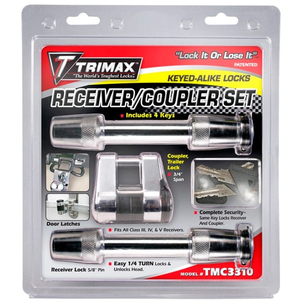 TRIMAX RECEIVER/COUPLER LOCK SET TRIMAX TMC3310