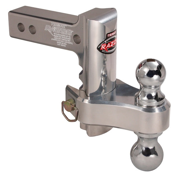 TRIMAX DROP HITCH ADJUSTABLE 6" ALU TRIMAX TRZ6AL-RP