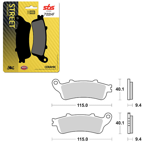 SBS ATV/UTV CERAMIC BRAKE PAD  6190722100