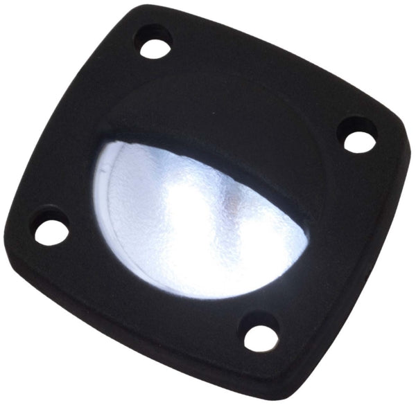 SEADOG LED LIGHT DELRIN WH W/FACEPLATE BK 401320-1