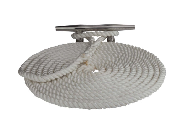 SEADOG TWSTD NYLON DOCKLINE LCKLINE 3/8"X50  WH 301110050WH-1