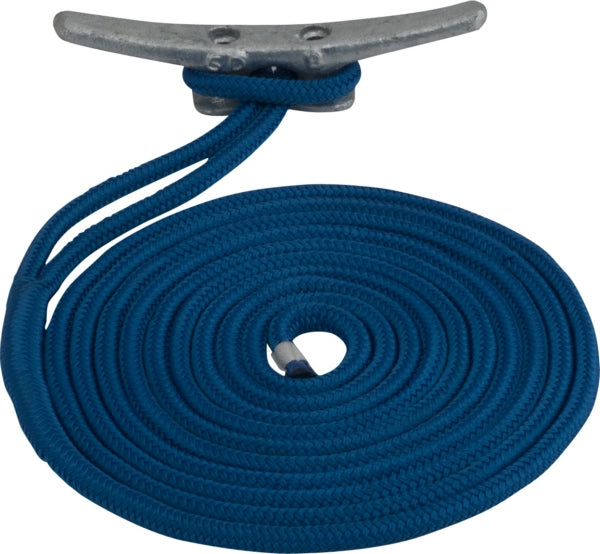 SEADOG DBLE BRAIDED NYL DOCK LINE 3/8"X10  BL 302110010BL-1