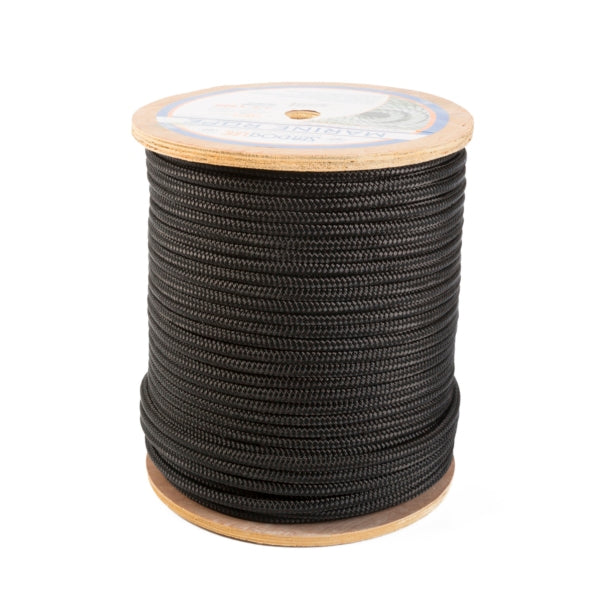 SEADOG DBLE BRAIDED NYL 3/8"X600  - BLACK 302110600BK
