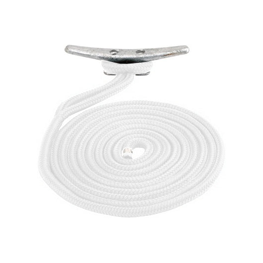 SEADOG DBLE BRAIDED NYL DOCK LINE 1/2"X10  WH 302112010WH-1