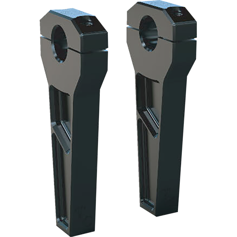 TODDS CYCLE RISER 1"CLMP 6" BLK BLK TD-R11-06B