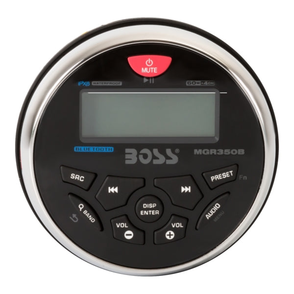 BOSS AUDIO RECEIVER W/ WH FRONT LCD DISPLAY MGR350B