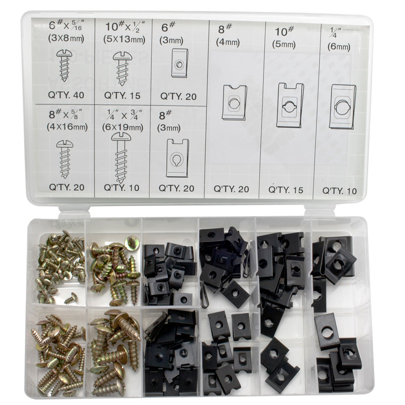 ITL 170PCS U-CLIPSSCREW ASSORTMENT 230MK8350