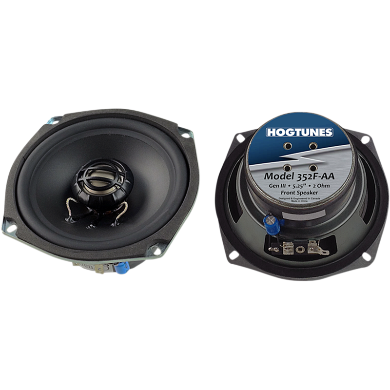 HOGTUNES 2 OHM 5.25" FRONT SPEAKERS 06-13 MODELS 352F-AA