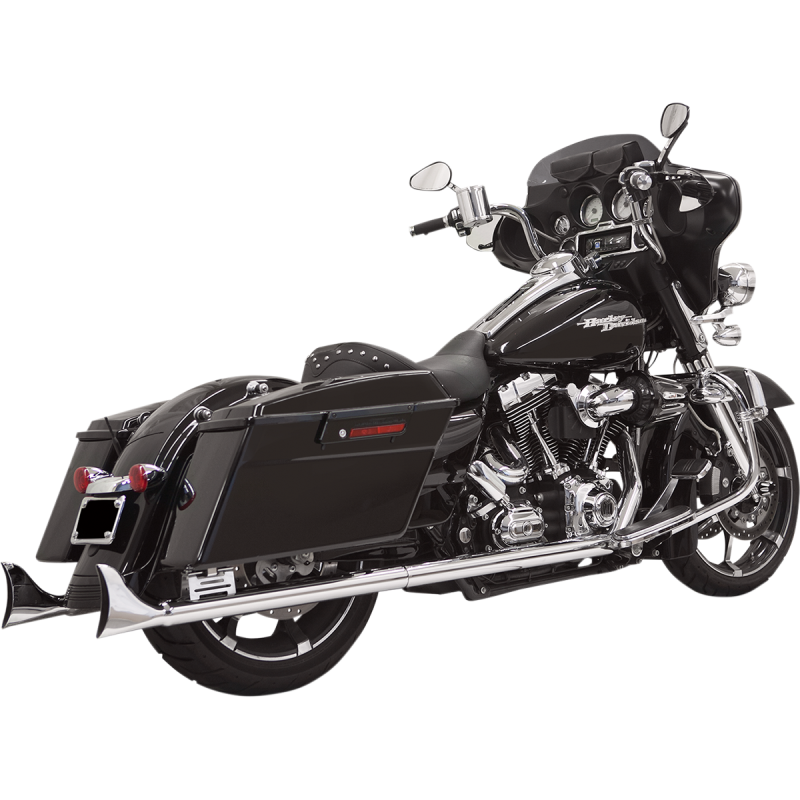 BASSANI XHAUST 95-16 FLH/FLT 33" FISHTAIL SO CH*2 W/BAFFLE 1F27E33