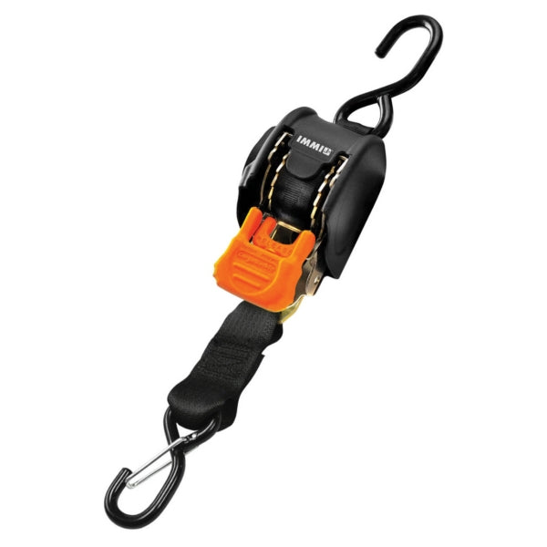 BOATBUCKLE TIE-DOWN RATCHET RETRAC HOOK 1"X72" QTY2 F111640