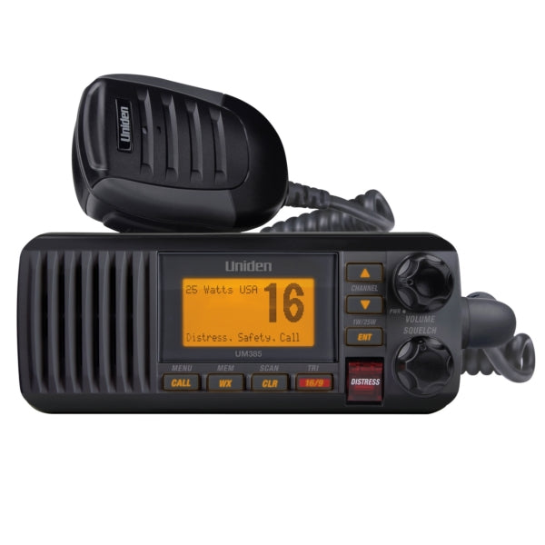 UNIDEN VHF RADIO FIXED 25W BK UM385BK