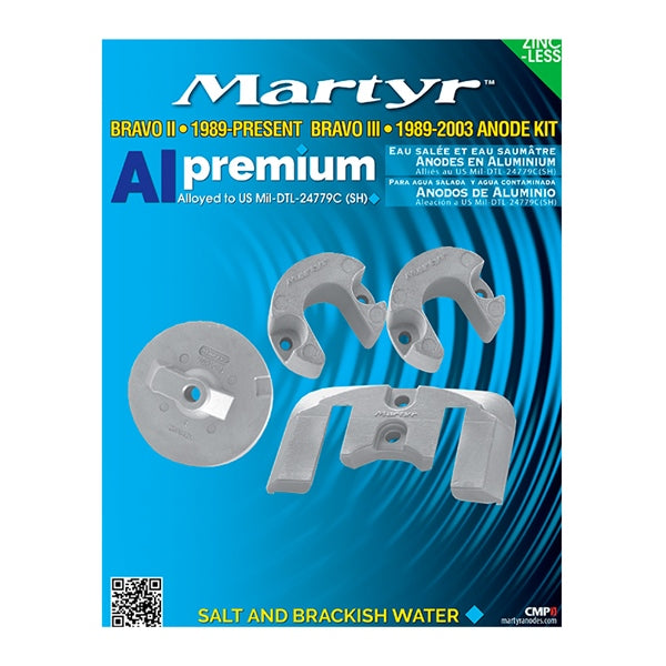 MARTYR ANODE KIT MERCU ALPHA ONE BRAVO II&III CMBRAVO23KITA