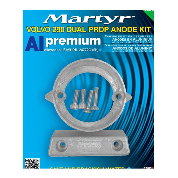 MARTYR ANODE KIT VOLVO 290 DUAL PROP MARTYR CM290DPKITA