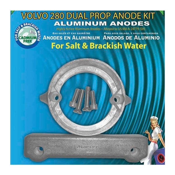 MARTYR ANODE KIT VOLVO 280 SINGLE PROP MARTYR CM280DPKITA