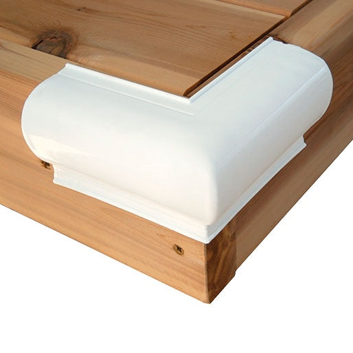 DOCKEDGE CORNER OUTSIDE HEAVY SLANT P WH DE1054F