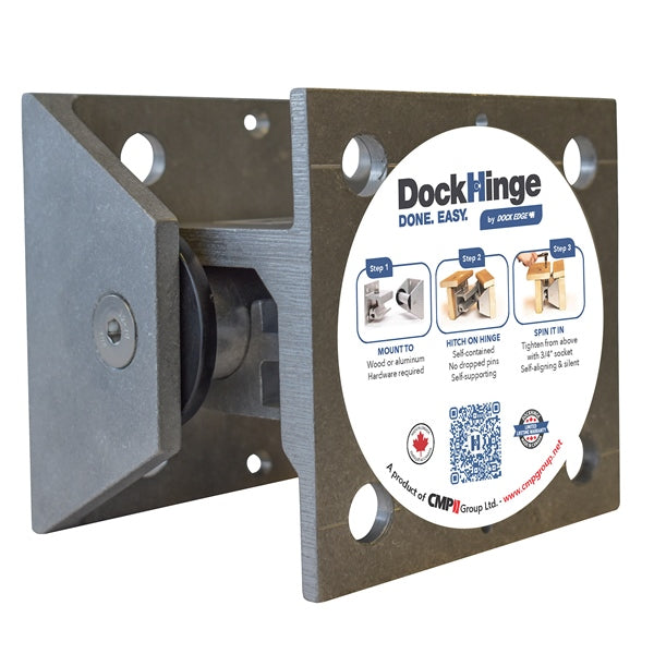 DOCKEDGE DOCK HINGE 15/32P HDW 3/8" ALU DE85328F