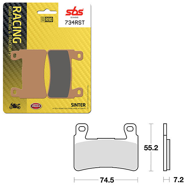 SBS ROAD RACING & TRACKDAYS SINTER BRAKE PAD  6470734100