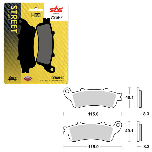 SBS ATV/UTV CERAMIC BRAKE PAD  6190735100