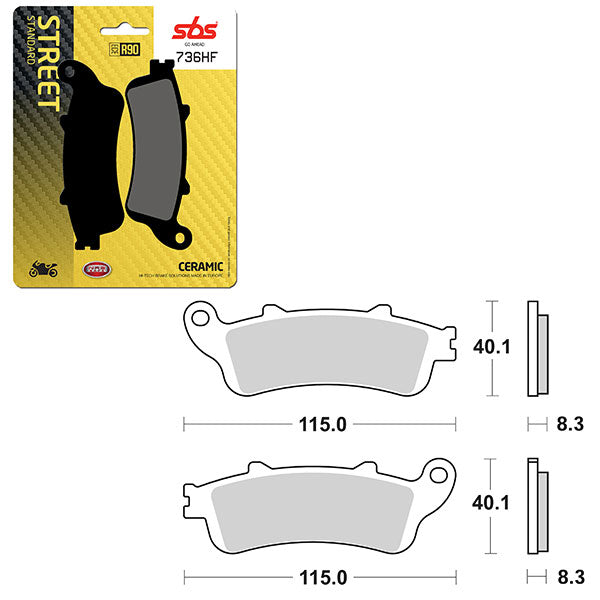 SBS ATV/UTV CERAMIC BRAKE PAD  6190736100