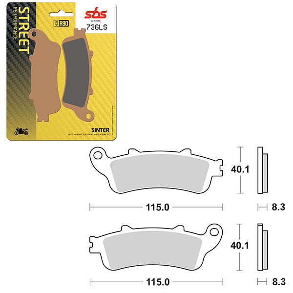 SBS PERFORMANCE LS SINTER BRAKE PAD  6260736100