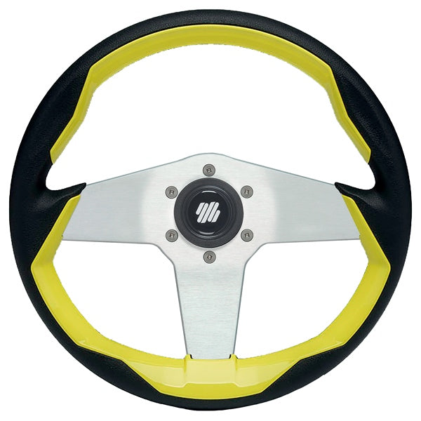 UFLEX GRIP YE/BK W/SILVER SPOKE W/O CAP UFLEX GRIMANI Y/S-NC