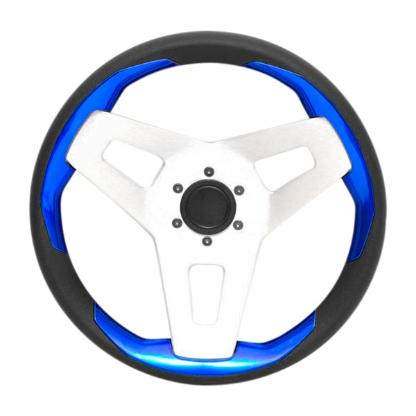 UFLEX GRIP BL/BK W/SILVER SPOKE W/O CAP UFLEX LOREDAN BL/S-NC