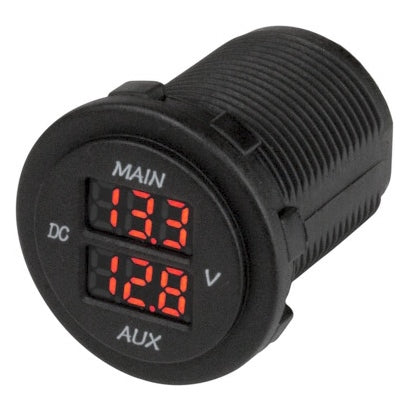 SEADOG METER VOLTAGE RND DUAL 10-48V 421616-1