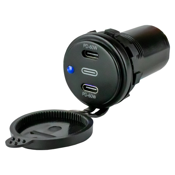 SEADOG POWER SOCKET DUAL USB-C SEADOG 426522
