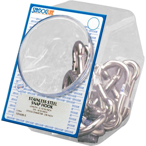 SEADOG DISPLAY SNAP HOOK SST 4" 10QTY 151600-5