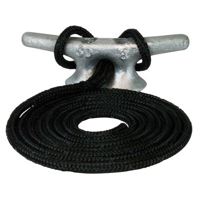 SEADOG ROPE DOCK DB BRAID NYL 1/2" X 20  BK 302112020BKT-1