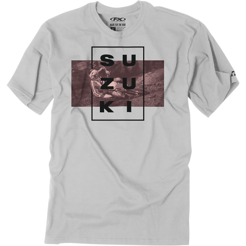 FACTORY EFFEX-APPAREL TEE SUZUKI RIDER GRY MD 25-87402